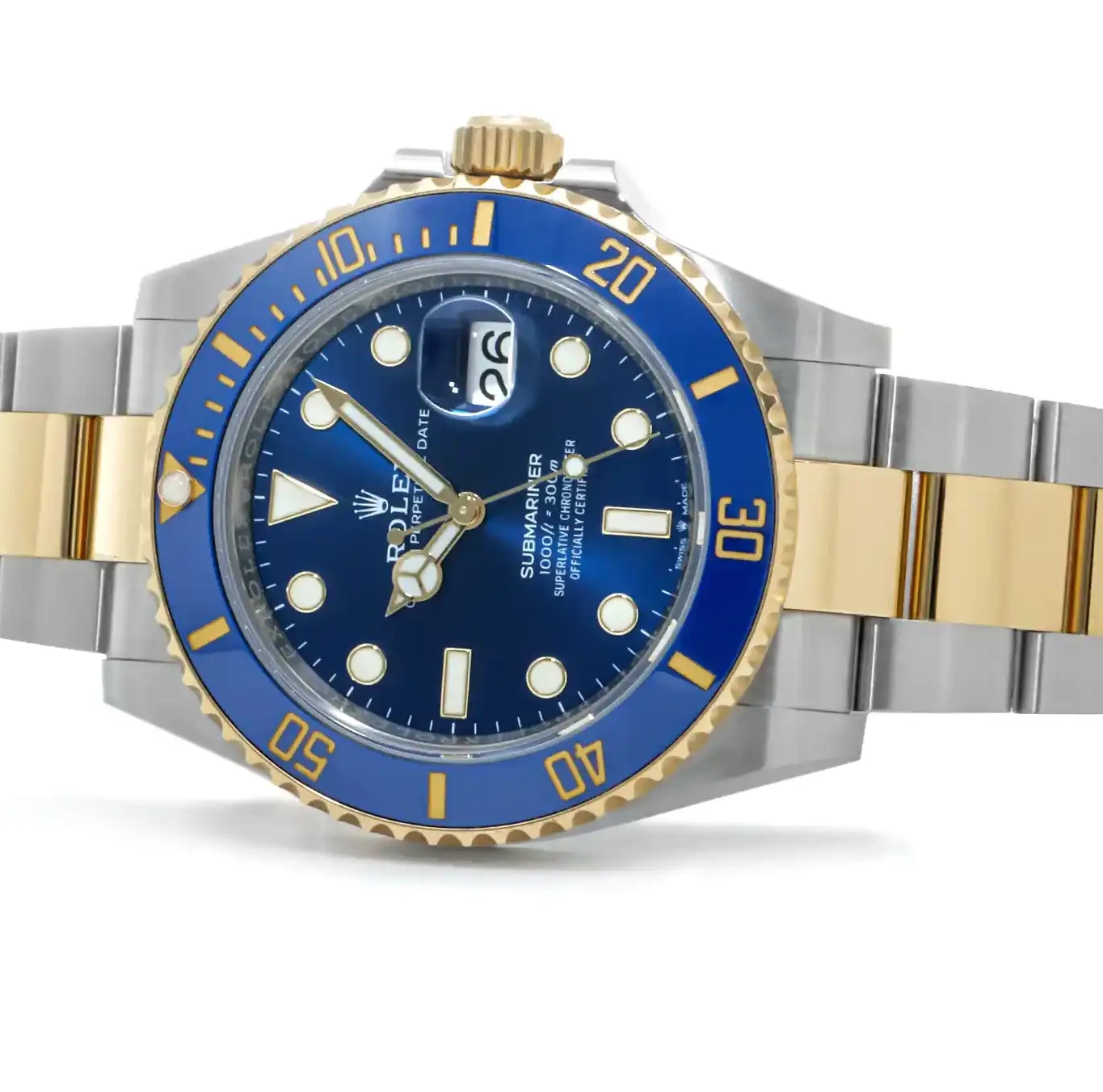 PrestigiousJewelers Rolex Stainless 126613LB Gold Steel Submariner & 0312