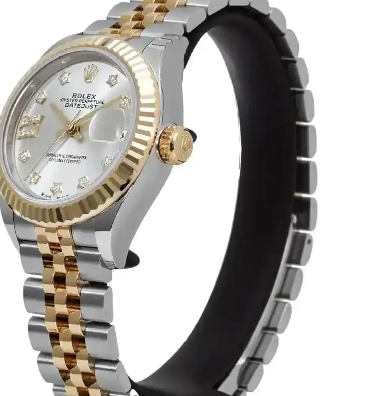 Prestigious Jewelers Silver Rolex Datejust 279173 0318