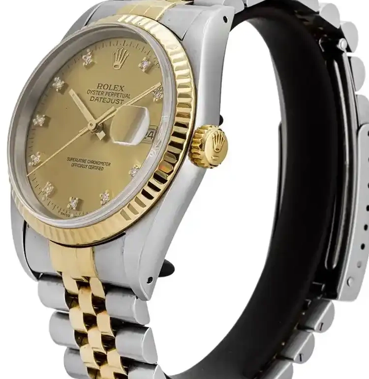 PrestigiousJewelLers Datejust Rolex 16233 Gold 0308