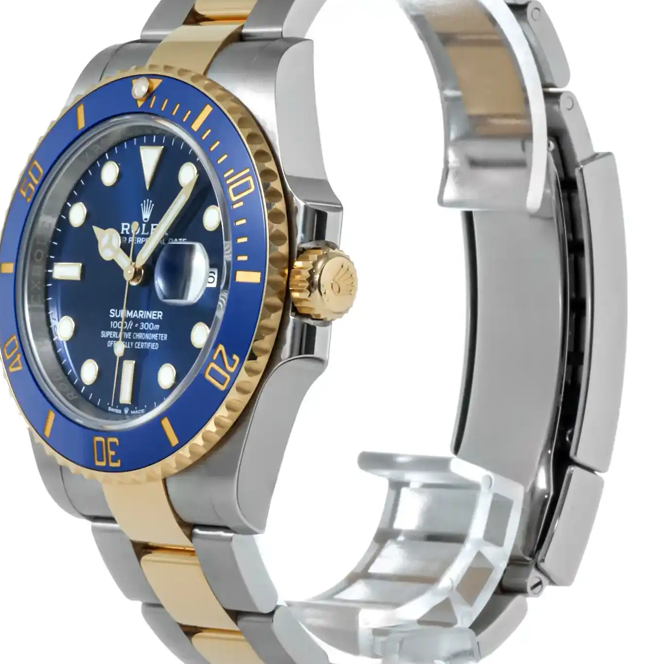 PrestigiousJewelers Rolex Stainless 126613LB Gold Steel Submariner & 0312