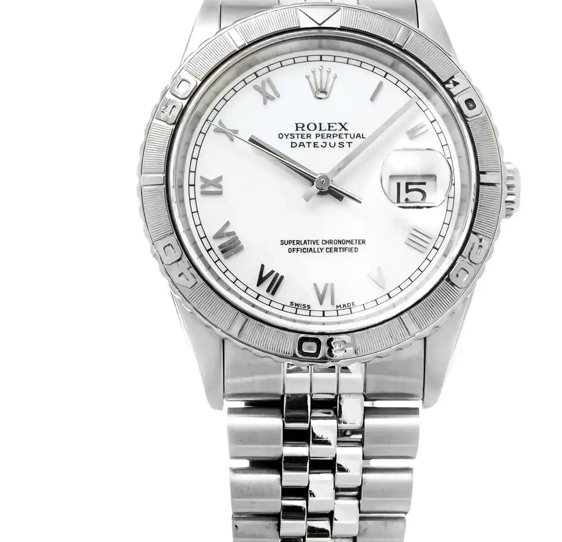 16264 White Datejust Rolex 0317