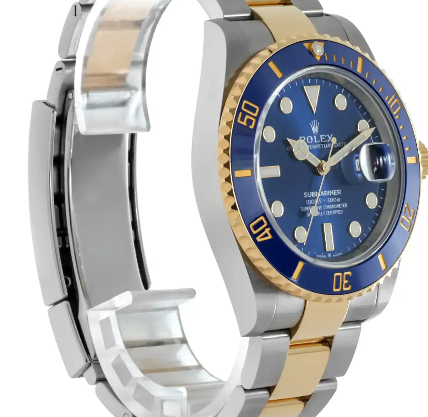 PrestigiousJewelers Rolex Stainless 126613LB Gold Steel Submariner & 0312