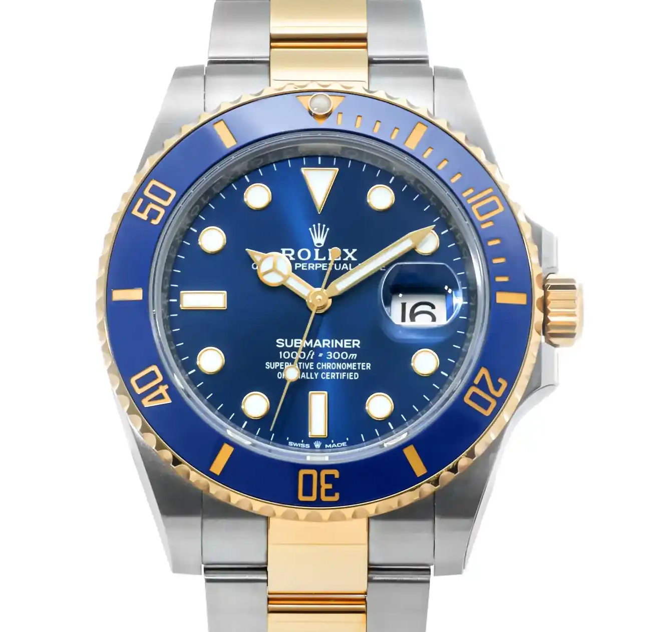 PrestigiousJewelers Rolex Stainless 126613LB Gold Steel Submariner & 0312